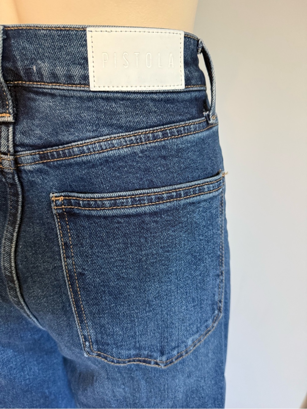 pistola Blue High-Waisted Wide Leg Jeans - Picture 7 of 10